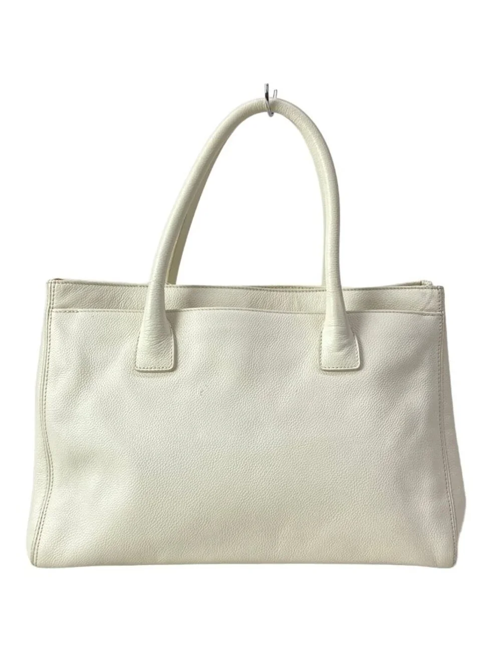 Chanel Tote Executive Line Ivory Gold Leather